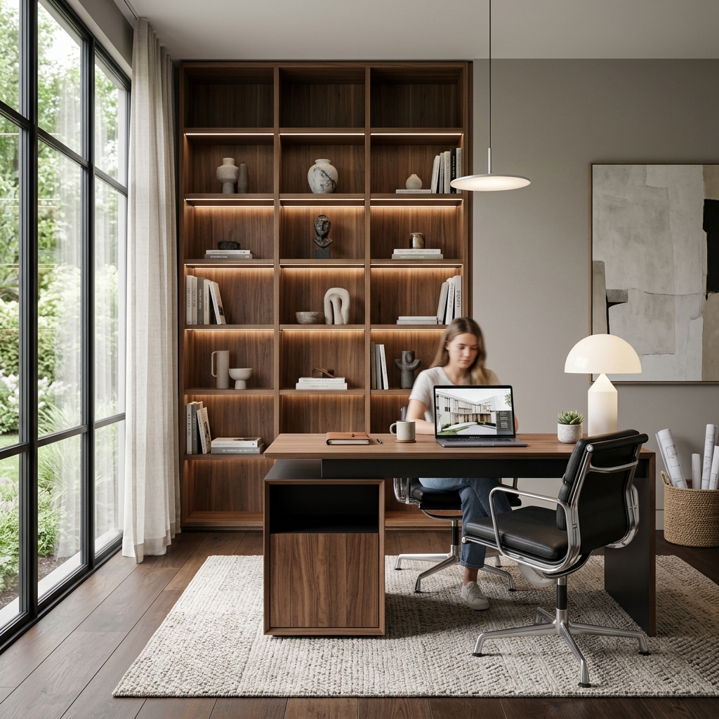 AWS Interior's signature Modern home office design